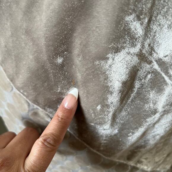 Banana Republic Heritage Women's Velvet Dot Textured Midi Dress Gray Size 2 - Picture 7 of 12